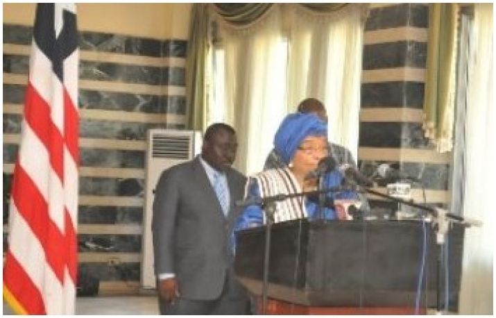 Minister Sirleaf and Minister Sheriff